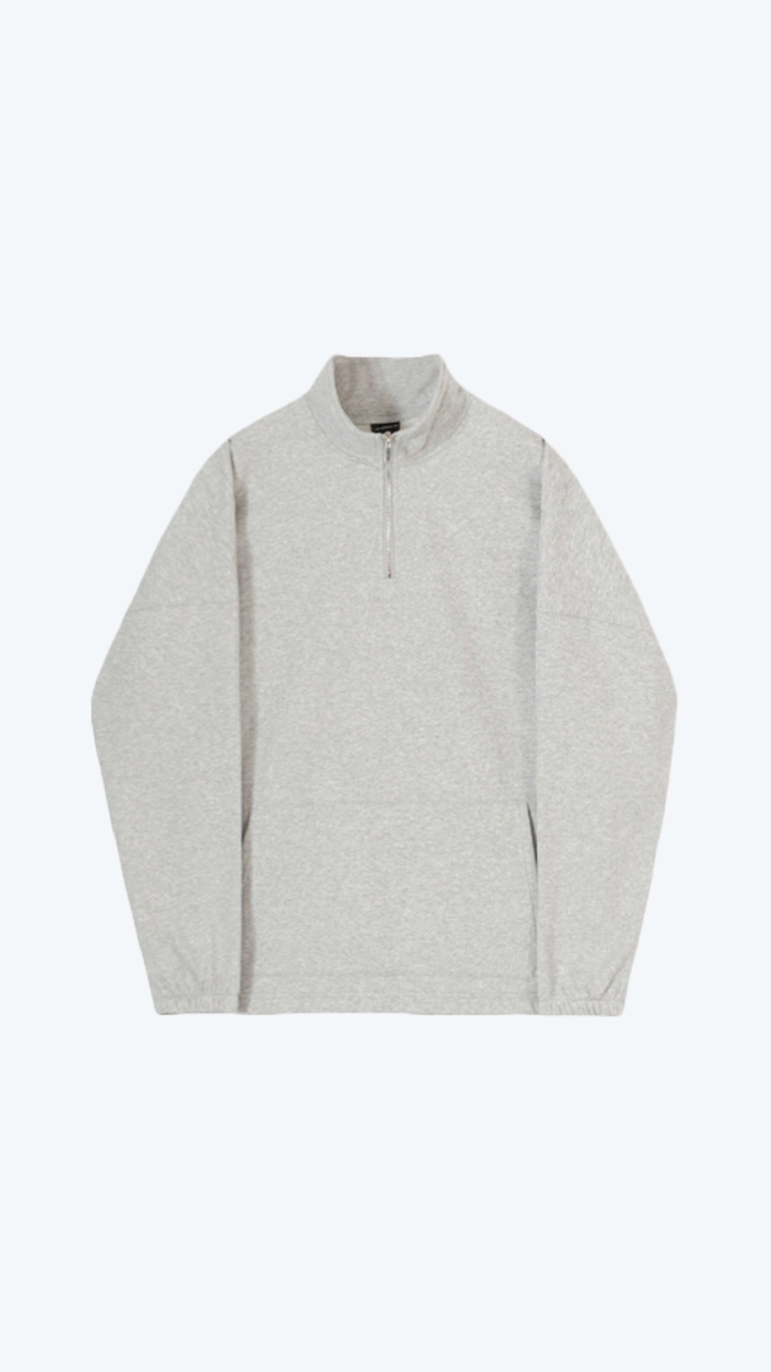 GREY HALF ZIP