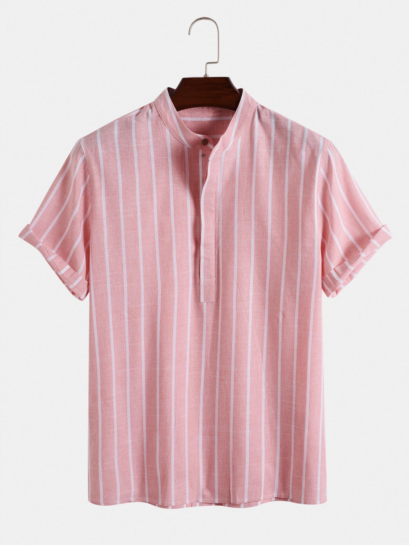 SHORT SLEEVES STRIPED SHIRT - Antonio Alcuni