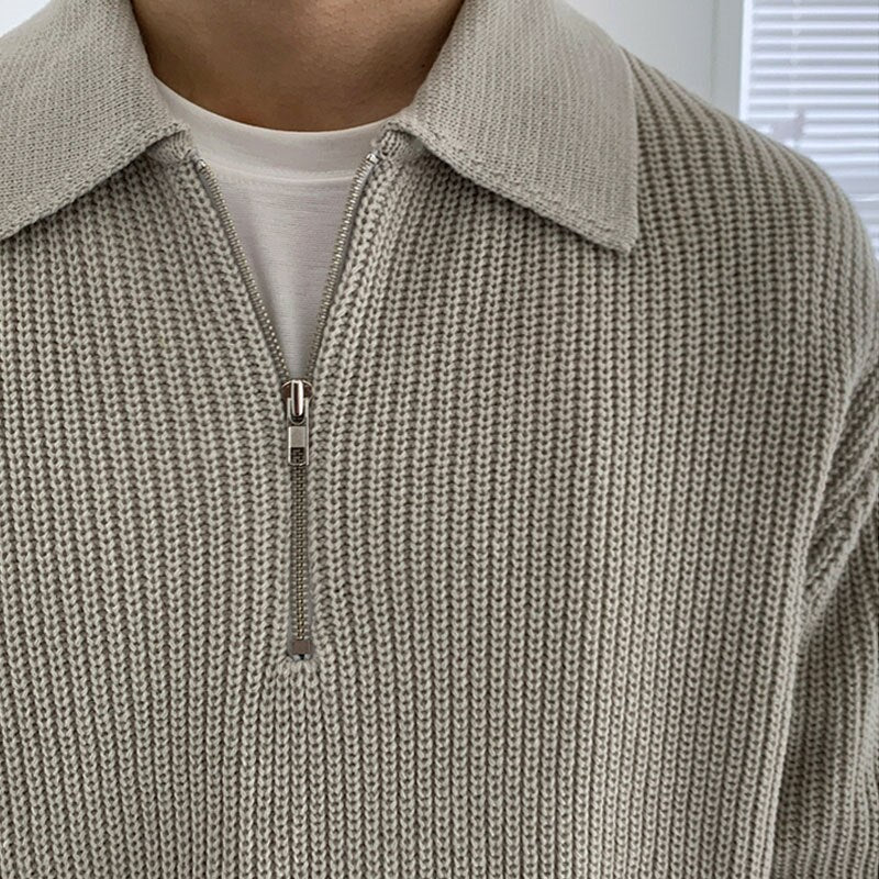 QUARTER-ZIP SWEATER - Antonio Alcuni